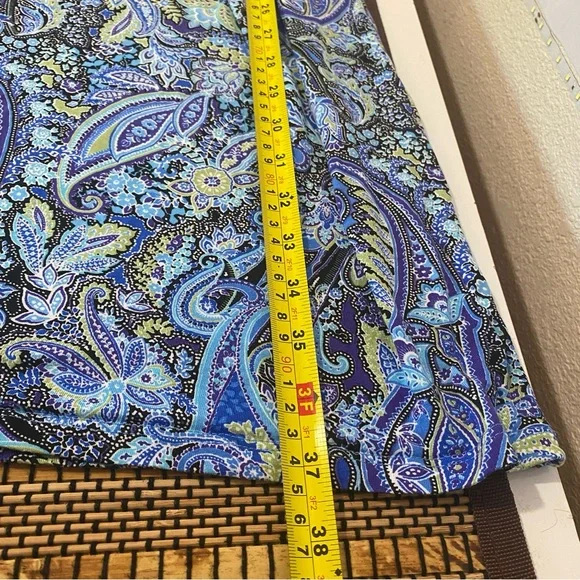 LASCANA Women's Strappy Back Paisley Dress Size 8 Feminine Preppy Sundress - Picture 12 of 12